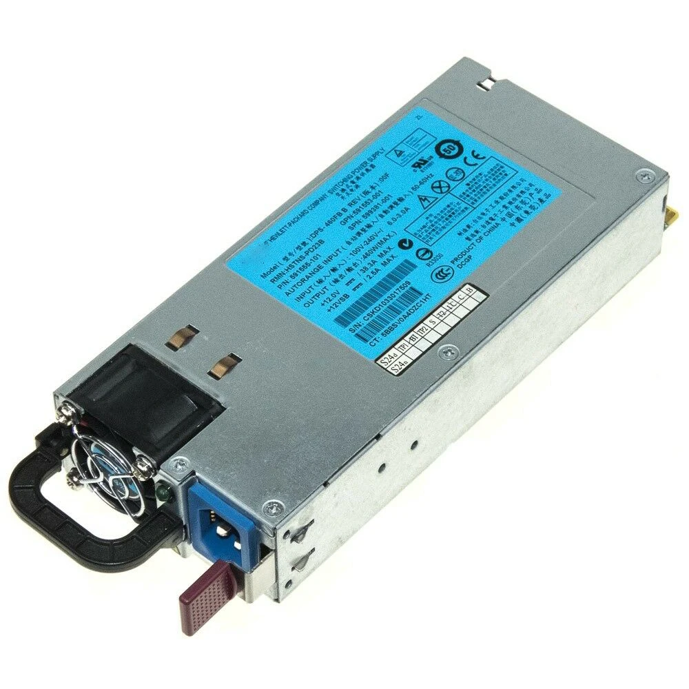 

DPS-460FB B For HP DL180 360G6 G7 Server Power Supply HSTNS-PD23B 593188-B21 591553/599381/643931-001 591555-101/201 460W