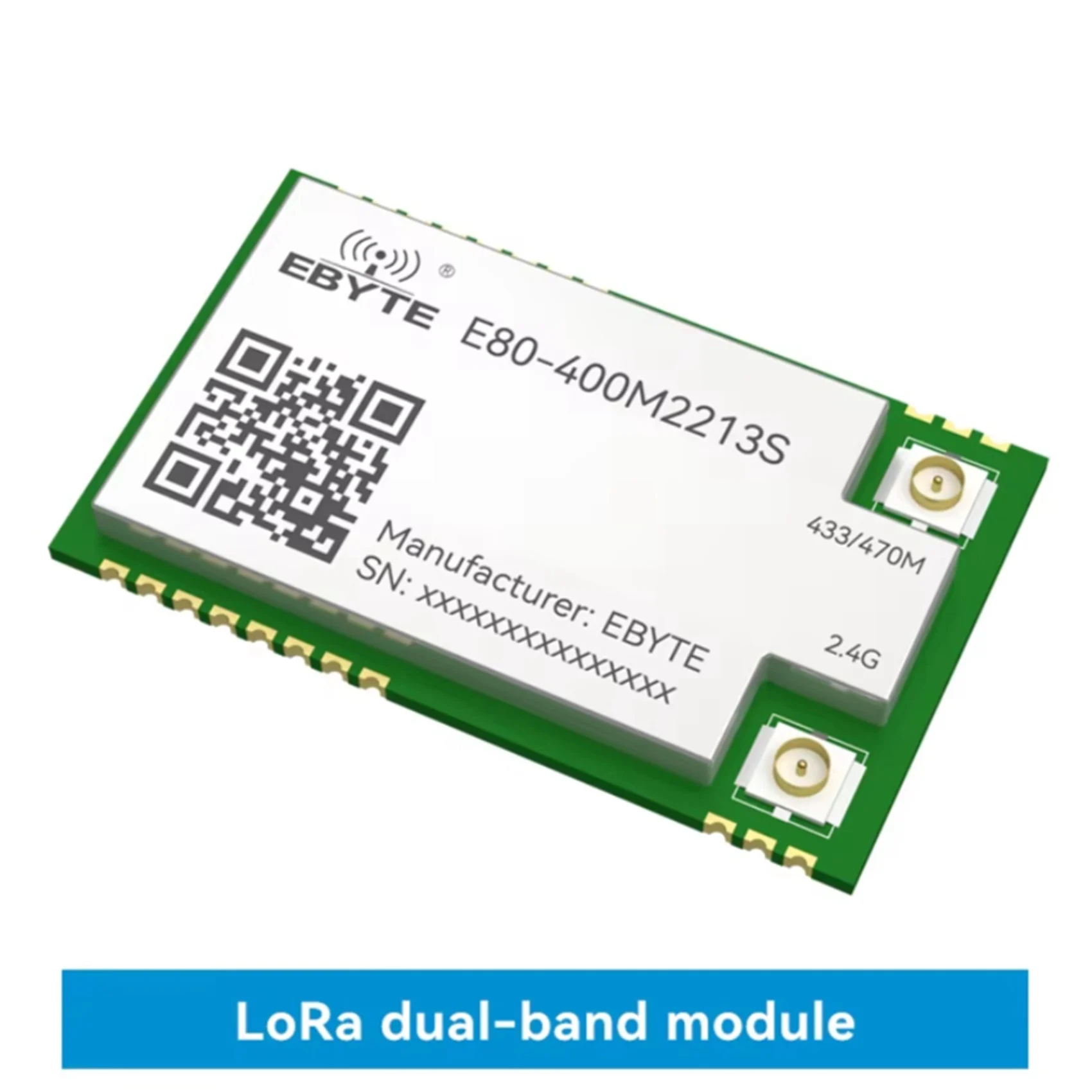 Фото 2X EBYTE LR1121 Lora модуль с расширенным спектром частот, двухдиапазонный 433 МГц 2.4 ГГц SMD TCXO E80-400M2213S SPI RF-модуль №4