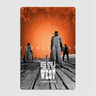 Деревянный постер Once Upon A Time In The We Wood Sign Club вечерние Club Bar