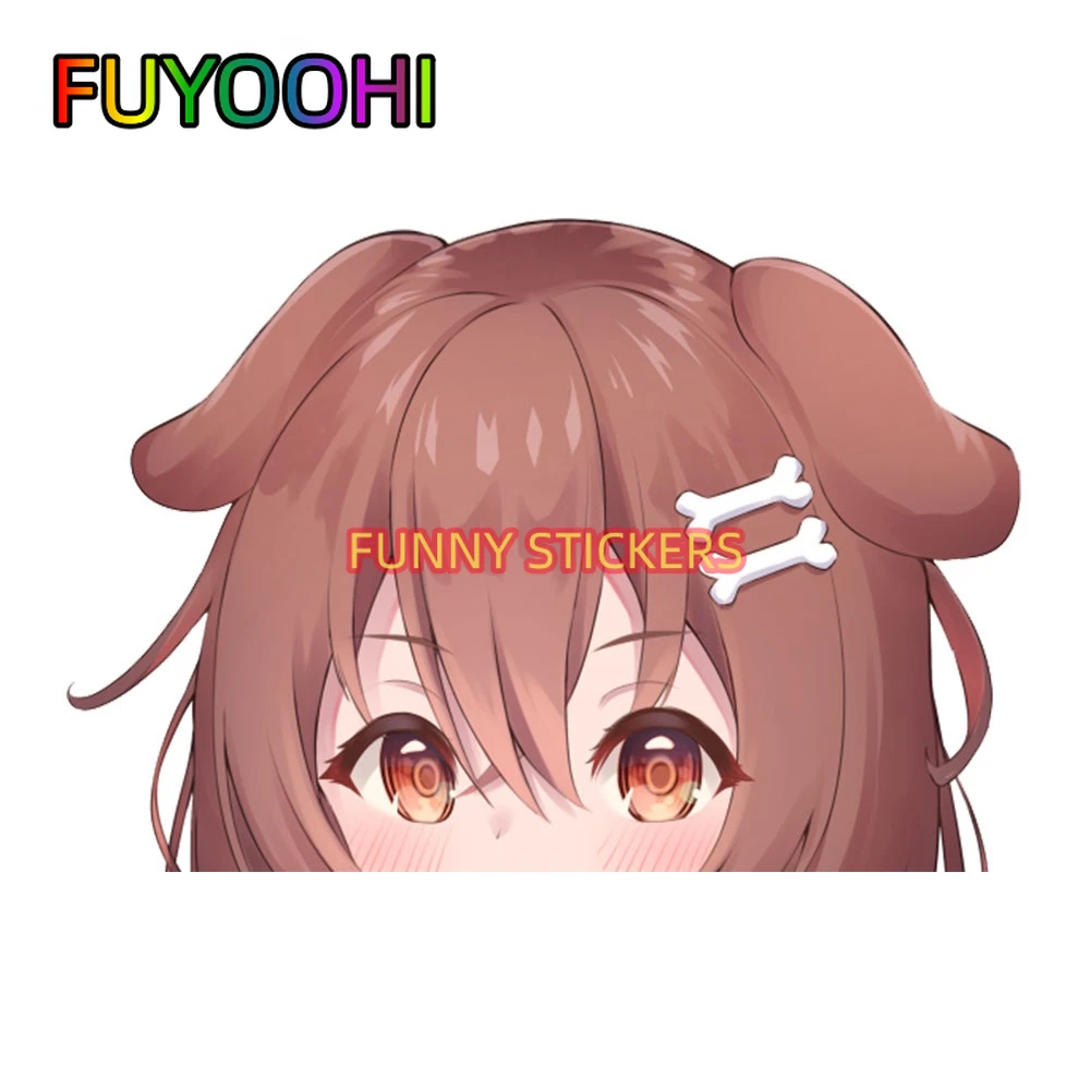 Автомобильная наклейка FUYOOHI Inugami Korone водонепроницаемая виниловая аниме для
