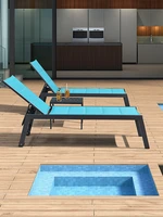 outdoor bed garden creative outdoor leisure chair courtyard outdoor beach bed waterproof sunscreen swimming pool lounge chair