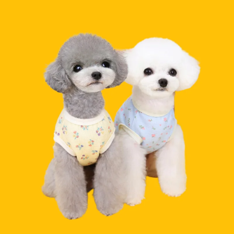 

Korean Pet Clothes Dog Vest for Small Breeds Dogs Cute Puppy One Piece Summer Dog Clothes Dog Pajama Clothes for Large Dogs