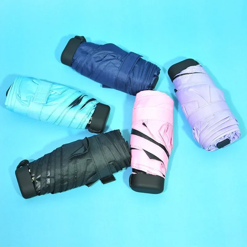 

NEW Phone Size Mini Pocket Women's Umbrella Male Man Ultralight Rain Sun Umbrella Girls Anti UV Portable Folding Umbrella Pa