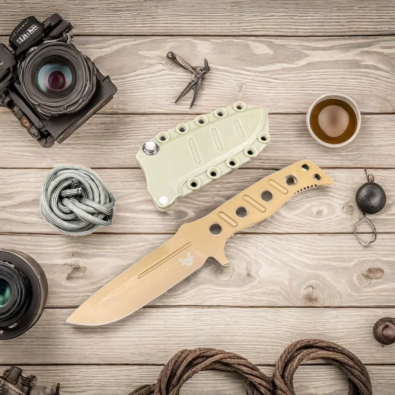 Острый прямой нож для кемпинга на открытом воздухе CPM-3V стальной цельный