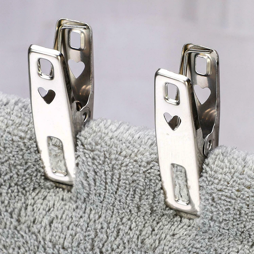 

20Pcs Clothes Drying Hanger Windproof Clothing Rack Stainless Steel Laundry Airer Hanger Underwear Socks Holder Clip