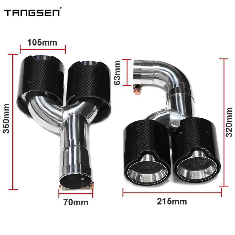 Для BMW X3 G01 X4 G02 2022+ Замененный X3M X4M Quad автомобильный наконечник выхлопной системы