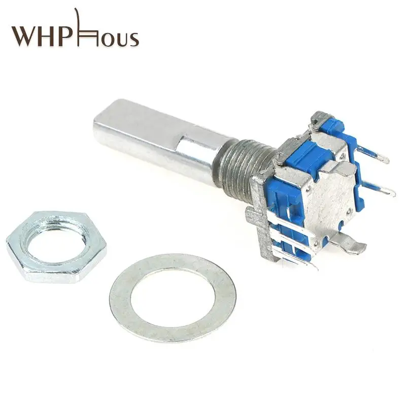 

1PCS EC11 Rotary Encoder with Push Switch 20 Positioning Pulse 5 Foot