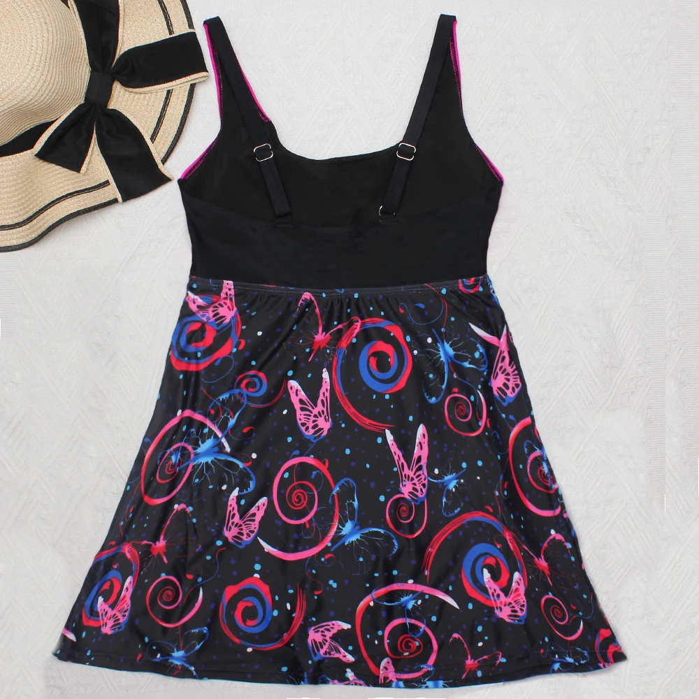 Женский слитный купальник с принтом летний винтажный сексуальная пляжная одежда