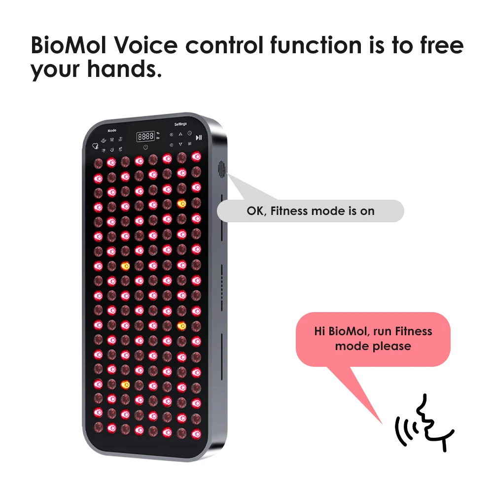 BioMol управление голосом регулируемая фотолампа красная фототерапия панель с 6