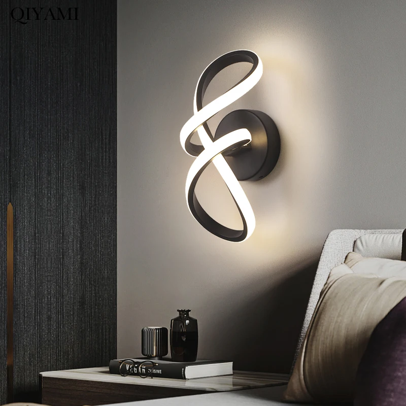 

Modern Minimalist Creative LED Wall Lamp For Living Room Bedroom Loft Stair Corridor Aisle Background Deco Lighting Indoor Light
