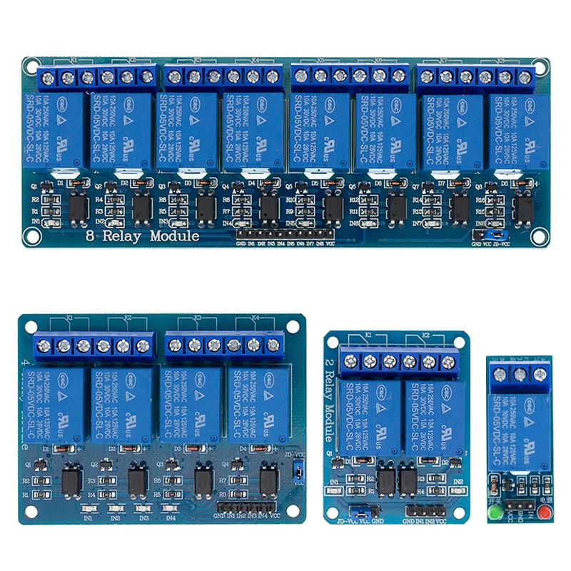 

Double 11 1 2 4 8 channel 5V relay module with optocoupler relay output 1 2 4 8 channel relay module in stock