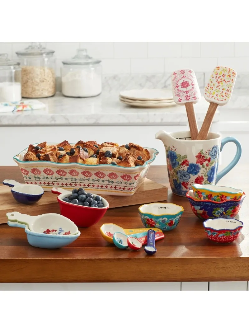 

The Pioneer Woman Floral Medley 16-Piece Stoneware Bakeware Combo Set