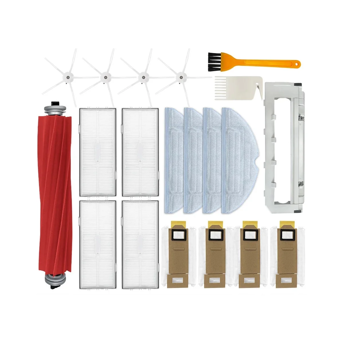 

For Roborock S7 / S70 / S75 / S7 Max / S7 MaxV / T7S / T7S Plus Spare Parts Main Side Brush Hepa Filter Mop Dust Bag