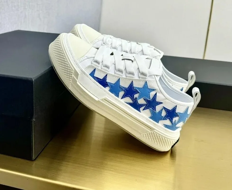 Осень 2023 новейшие парусиновые кроссовки Amiris с круглым носком и толстой подошвой