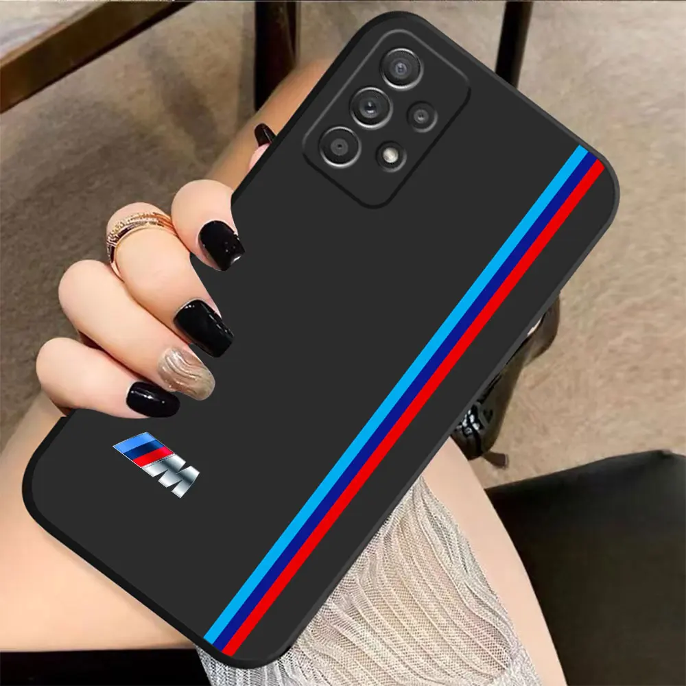 Case For Samsung Galaxy A91 A14 A73 A72 A71 A53 A52 A51 A42 A33 A32 A22 A715F A52S A22S 4G 5G Case Luxury Sports Car B-BMW Drift