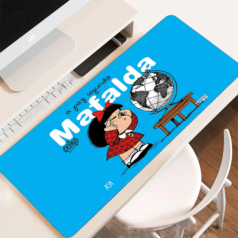 

Cute Large Xxl Mouse Pad Gaming Accessories Mafaldas Gamer Keyboard Pc Cabinet Games Computer Desks Mousepad Anime Desk Mat Mats
