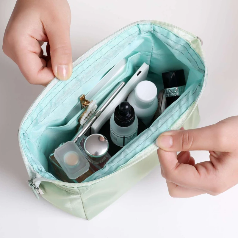 

New Morandi Color Waterproof Cosmetic Bag travel Portable Makeup Toilet Bag Multifunctional Storage Bag Make Up Bag