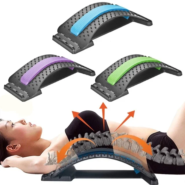 

Back Massager, Waist Massager, Massage tool, Massage Magic Stretch Fitness Lumbar support to relax spinal pain relief