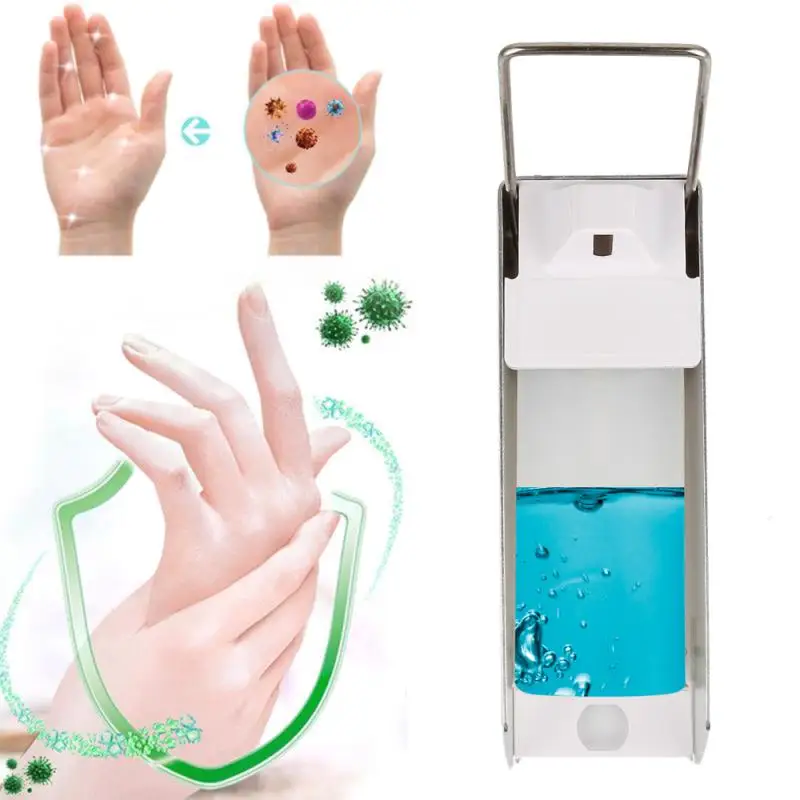 

500ml Capacity Automatic Soap Dispenser Elbow Pressure Hand Sanitizer Detergent Dispenser Wall Mounted For Bathroom Kitchen