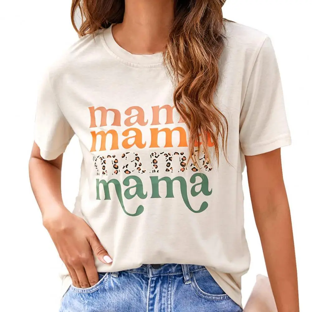 

Летняя воздухопроницаемая блузка с надписью, универсальная летняя блузка, свободная одежда