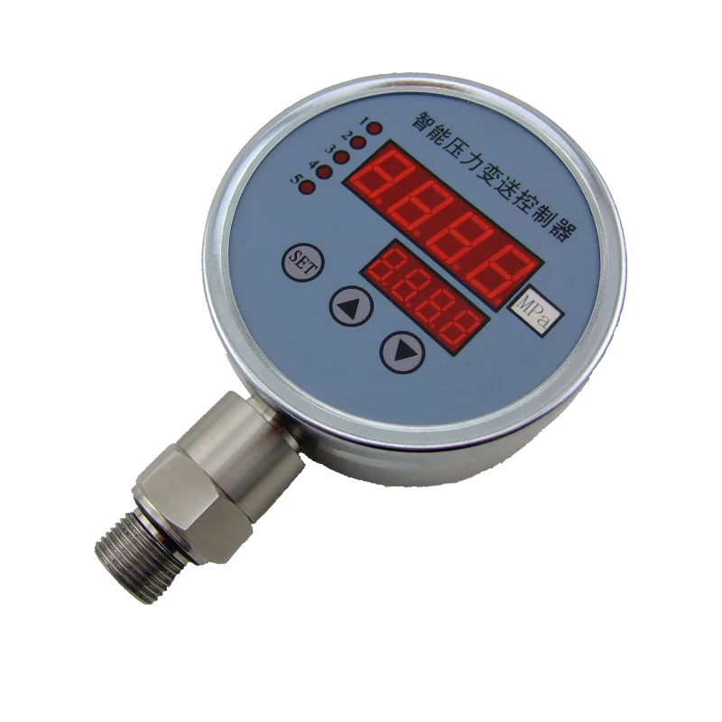 

Manifold Digital Hydraulic Oil Pressure Gauge 4-20ma -0.1~100bar 0.5 or 0.25% BQJ102M/104J RS485, 24VDC or AC220V BOQU