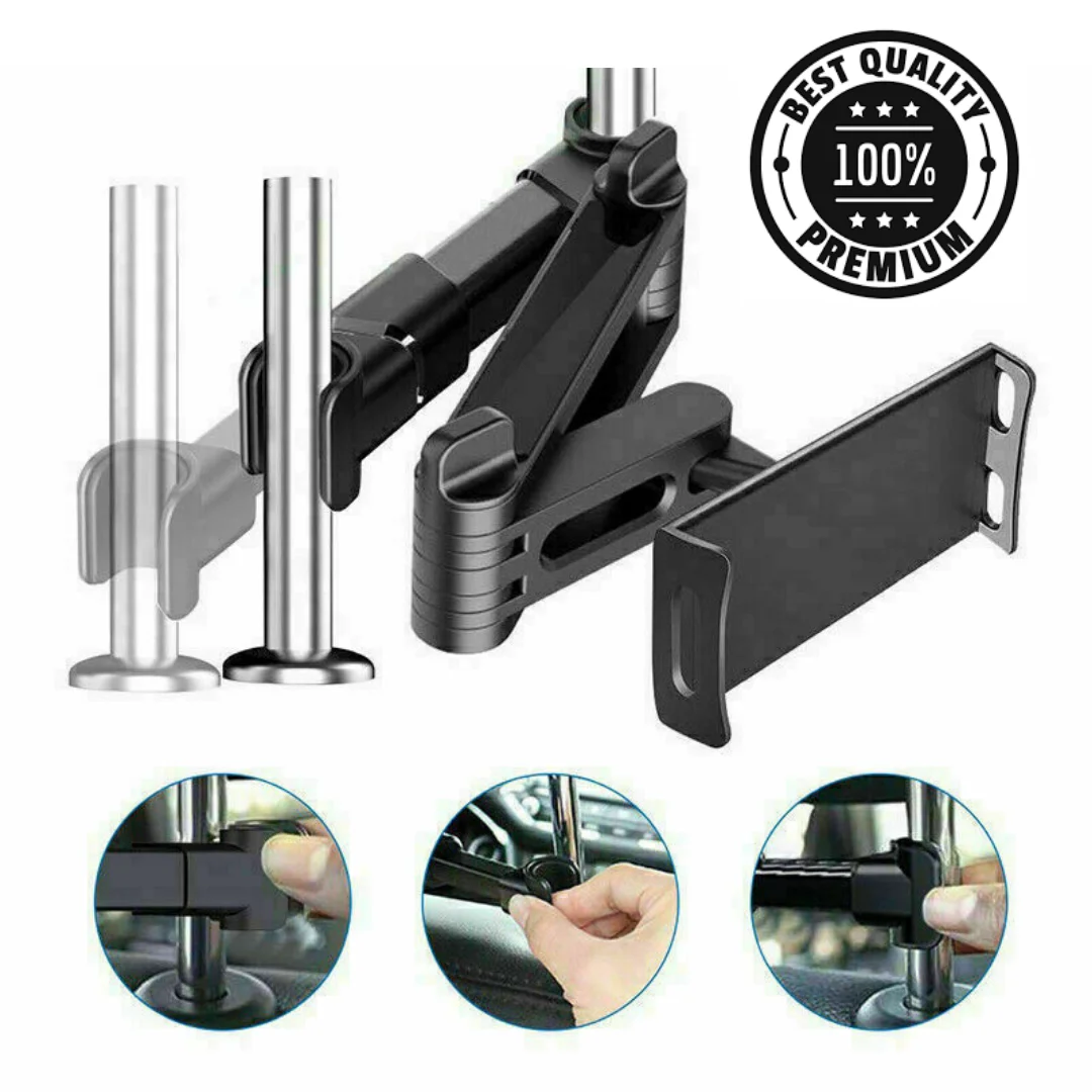 

New Extendable Car Back Seat Headrest Long Mount Holder iPad Tablet Rotate Mobile Phone Holder Tablet Stand Back Seat Headrest M