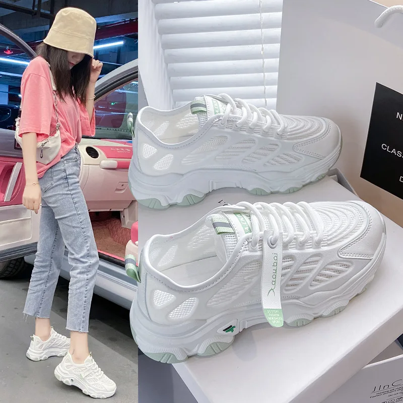 

2022 Summer Women's Sports Shoes Running Shoes Mesh Shoes Casual Shoes Sneakers Hiking Shoes Top Shoes for Women Neon Sneakers