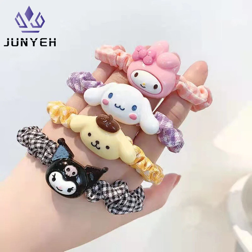 

Cute Hairband Cartoon Animals Scrunchies Soft Elastic Rubber Band Ponytail Girl Hair Hoop Rope Hair Accessories For Kids