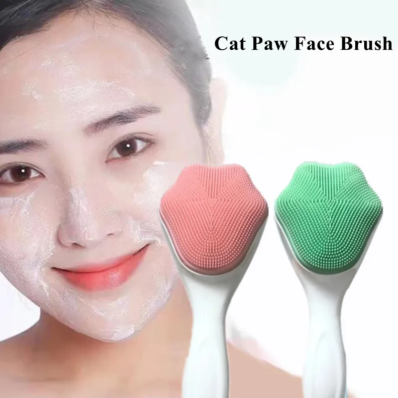 

Silicone Cat Claw Face Wash Brush Manual Facial Deep Cleaning Brush Facial Massage Remove Blackhead Horny Skin Care Tool