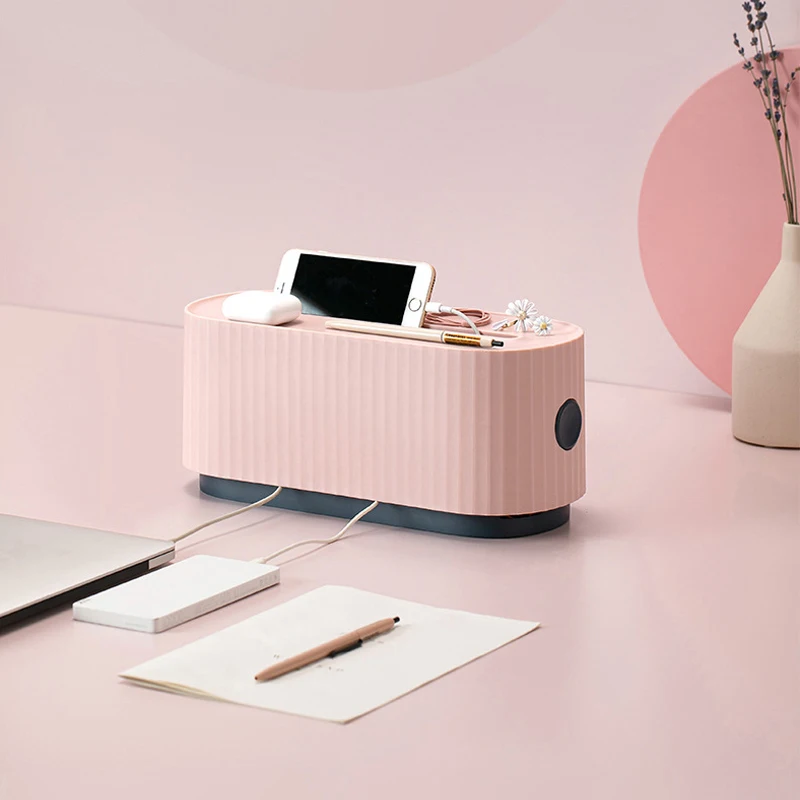 

Cable Storage Box Socket Tidy Organizer Dustproof Socket Storage Box Home Wire Case Management Safety Cable Accessories Supplies