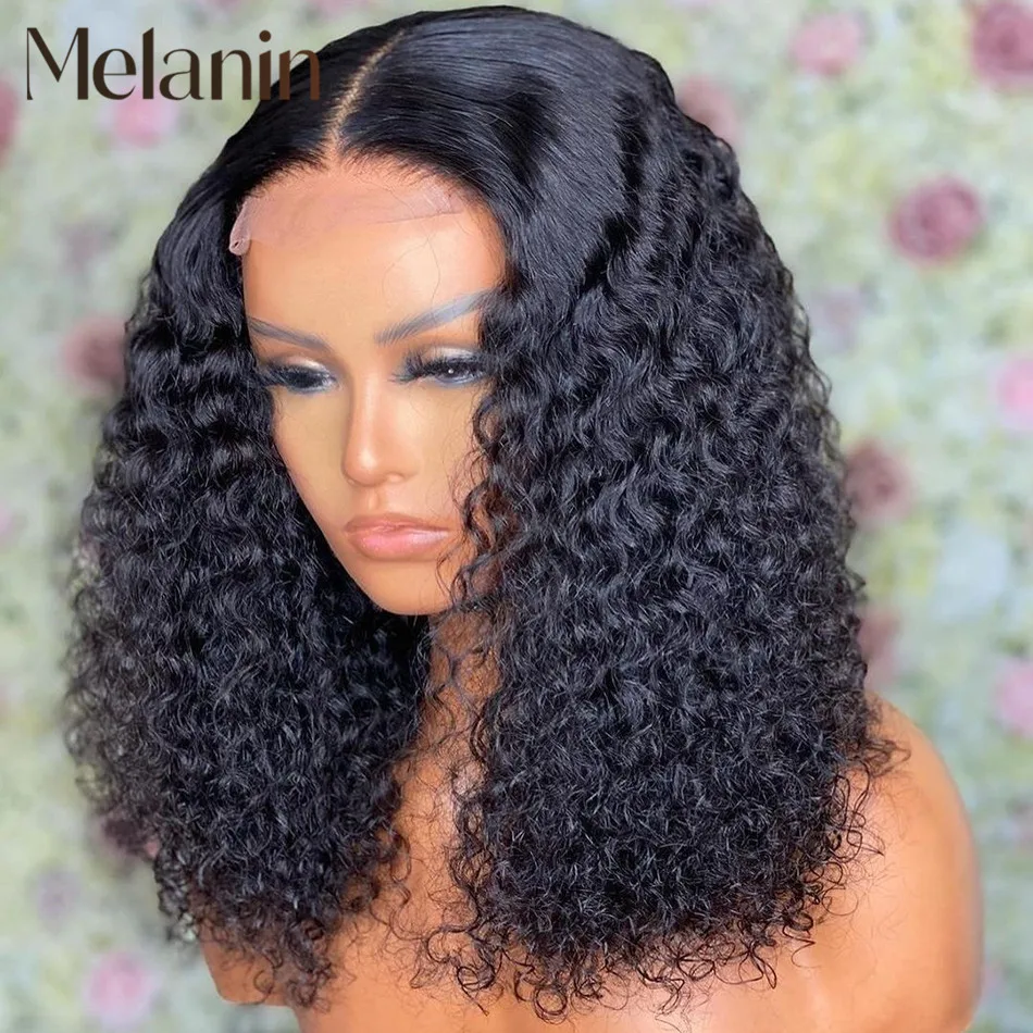 

Short Curly Bob Wigs Human Hair Wigs For Women 13x4 4x4 Bob Lace Front Closure Wigs Malaysian Remy Lace Frontal Human Hair Wigs