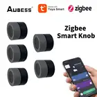 Умная Ручка AUBESS Tuya ZigBee, беспроводной переключатель для сцены, с управлением через приложение, работает со шлюзом