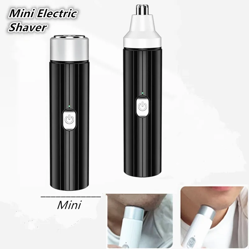

Mini portable USB electric shaver Nose Hair Ear Trimmer For Men Nose hair remover Nose Vibrissa Razor Shaver