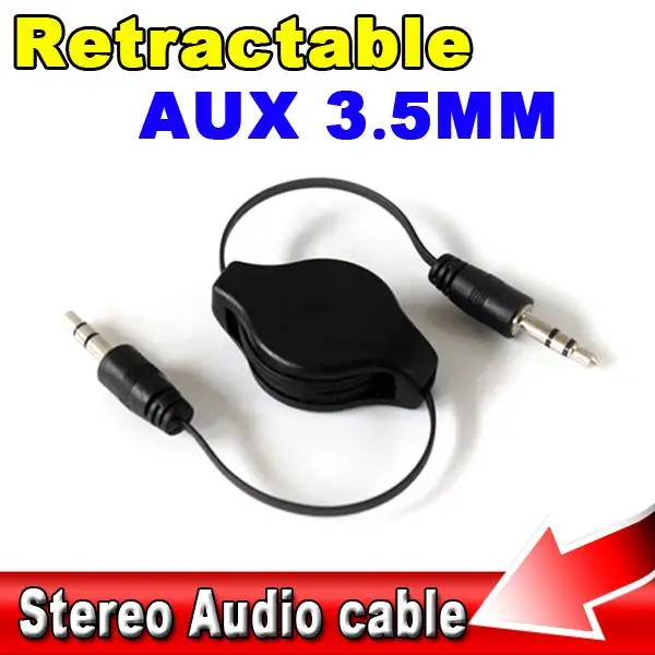 

HOT 3.5mm to 3.5 Jack Stereo Car Audio Flexible Extension Cable Male Retractable Aux Music Line for iphone 6 plus for LG g2 G3