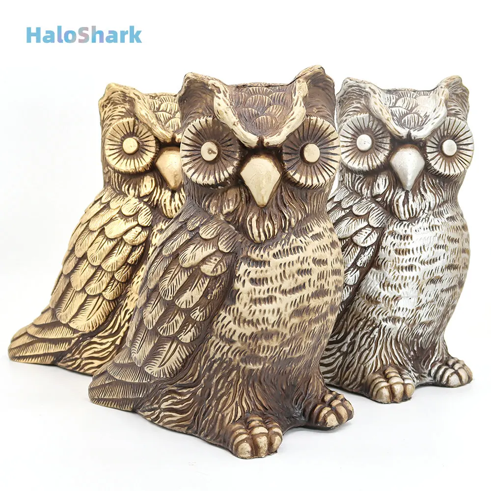 Большая домашняя декоративная сова реалистичное украшение в виде животного