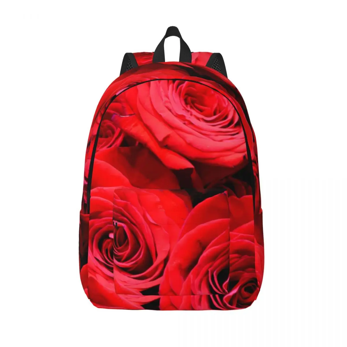 

Красная роза печати рюкзак элегантный цветочный мужской Полиэстер Открытый Рюкзаки легкие милые школьные сумки рюкзак