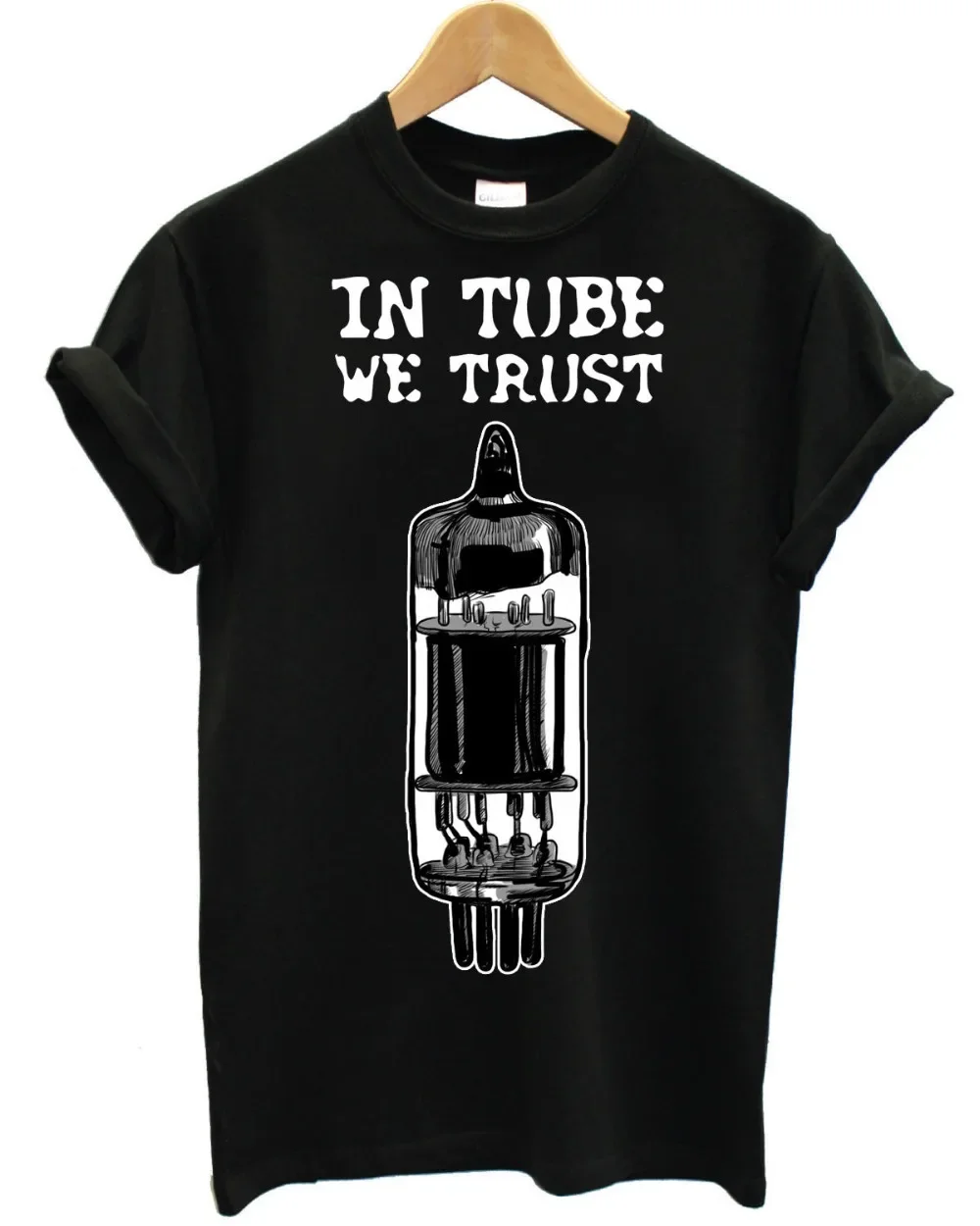 Hot Sales T-Shirt In Tube We Trust El84 - El34 12Ax7 Guitar Amp Valve Head