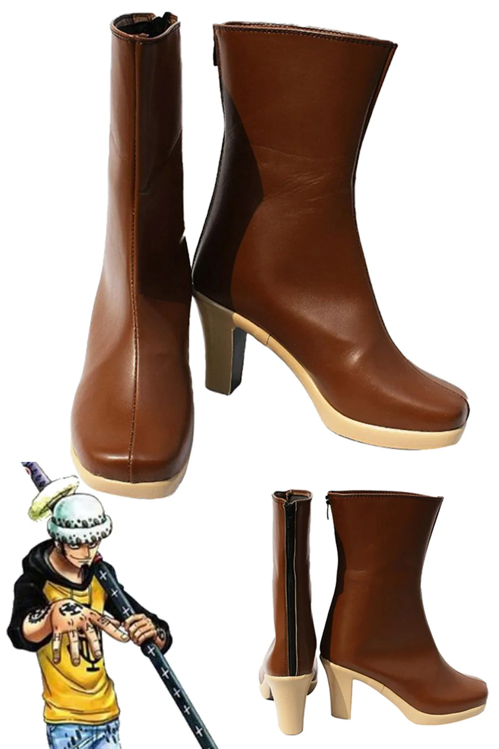 Косплей-обувь Trafalgar Law на Хэллоуин ботинки аниме пиратский костюм аксессуары