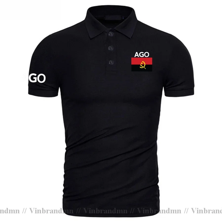 Republic of Angola Angolan Polo Shirts Men Short Sleeve Fashion Brand Shirt Country Flag Design Clothes Nation Team AGO Ngola AO