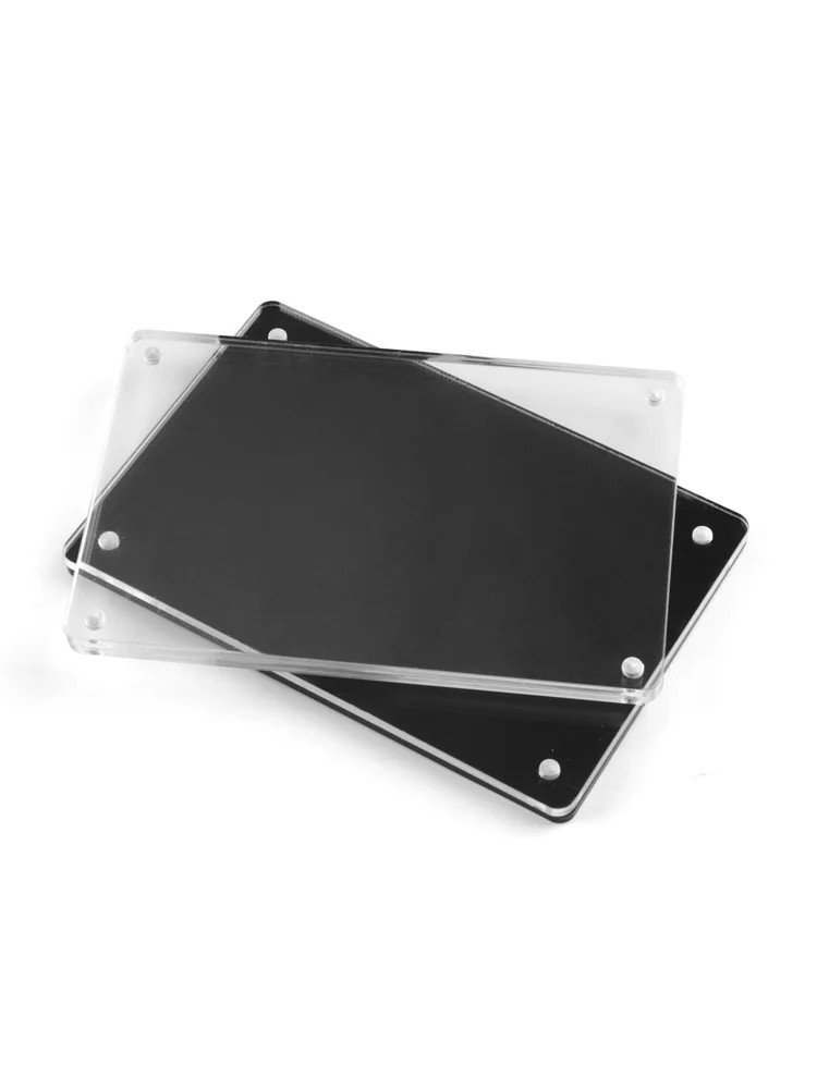 

Acrylic Strong Magnetic Panel Custom Display Card Double-Sided Transparent Sign Sticker Wall Price Sign Flat Sticker Table Card
