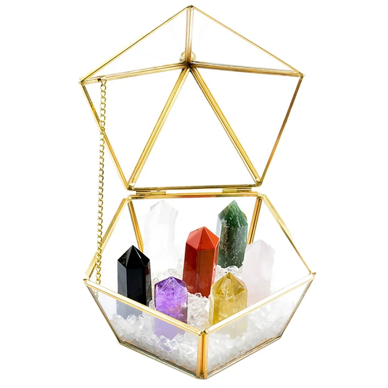 

Seven-Star Array Natural Crystal Column Yellow And White Crystal Color Fluorite Cornucopia Bowl Gravel Ornament
