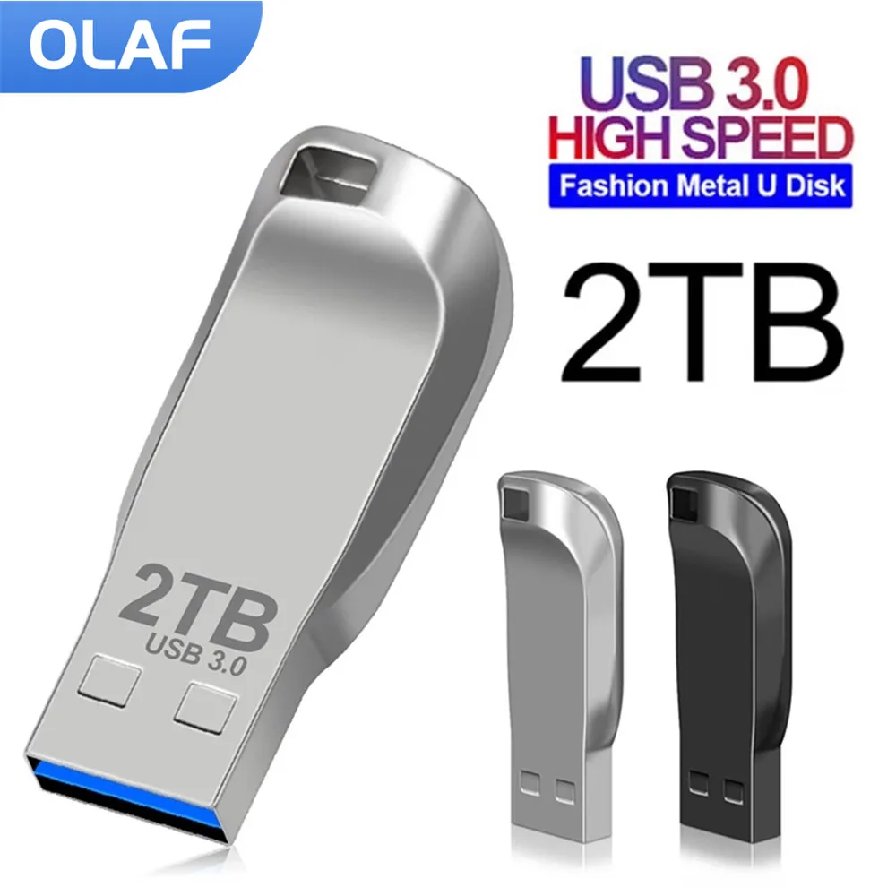 USB Flash Drives 3.0 High-speed Cle Pendrive 2TB 1TB 512GB Waterproof Metal USB Memory Stick Flash Drive Free Shipping