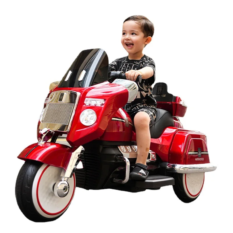 

Wholesale Children's Electric Motorcycle Ride On Car 12V Battery Motorcycle 3 Wheels Motorbike Plastic Electric Toys Car For Kid
