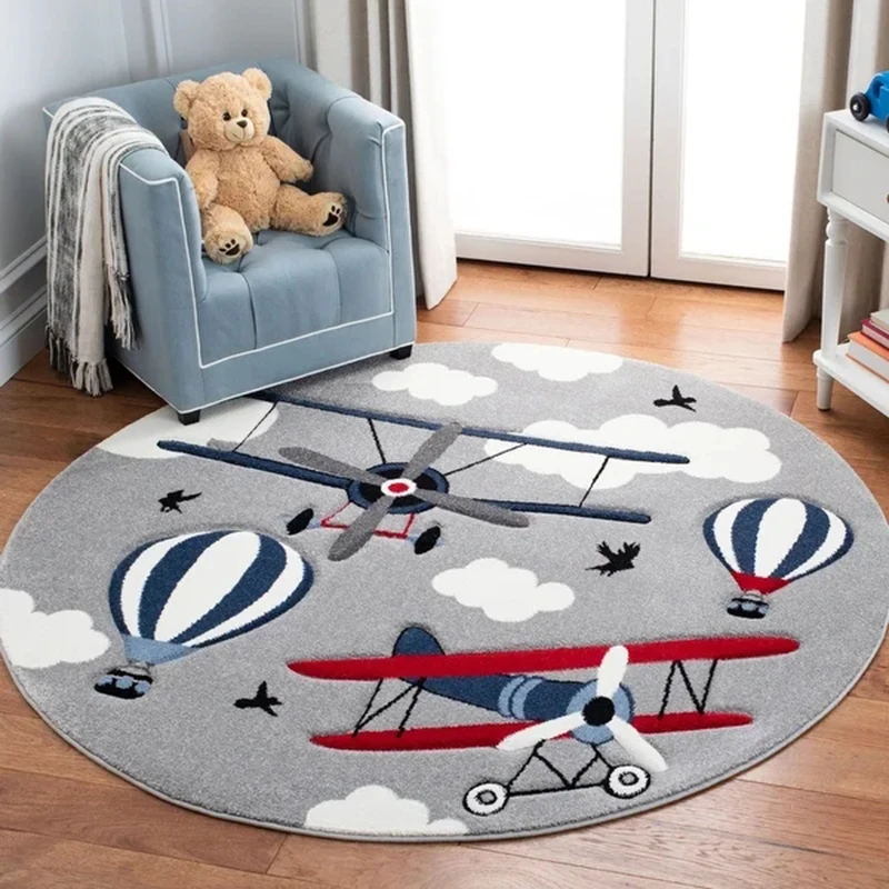 

Children's Room Round Carpet Living Room Bedroom Large Area Floor Mat Hanging Basket Computer Chair Bedside Floor Rug tapis rugs