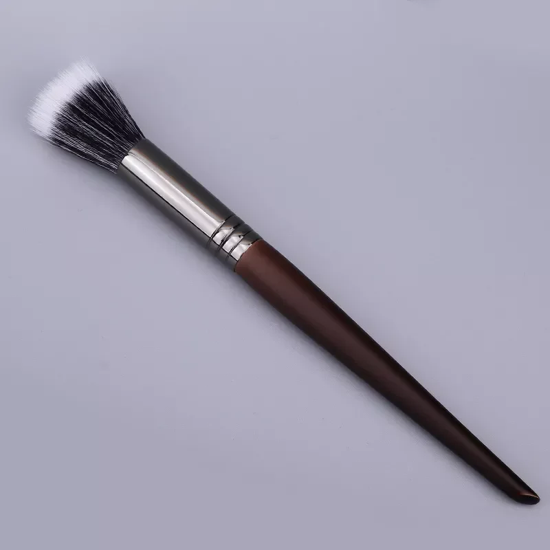 

100Pcs High Quality Face Makeup Brush Stippling Brush Blush Blending Highlighter Brush Flat Angle Soft Professional Makeup Tool