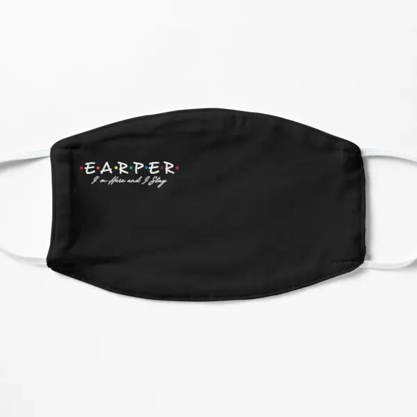 

I Am An Earper White Print Flat Printing Face Mask Washable Cosplay Protective Reusable Accessories Windproof Mouth Winter