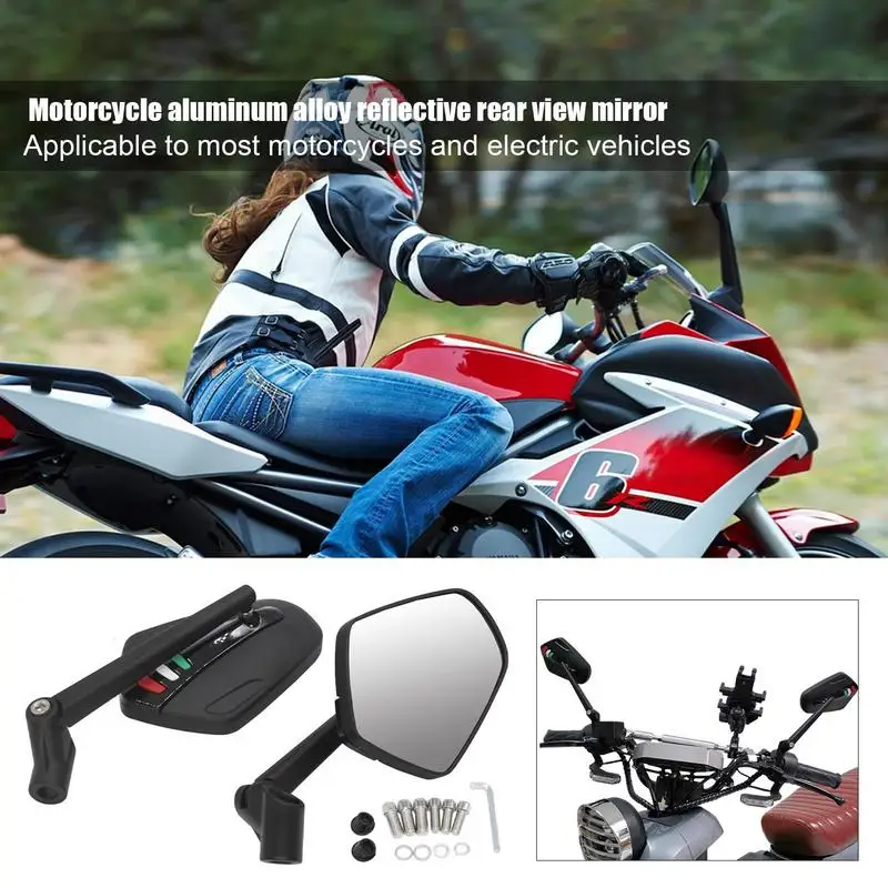 

Зеркало заднего вида мотоциклетное, универсальное боковое зеркало для езды на мотоцикле, прочное складное, защита от падения, аксессуары для мотокросса