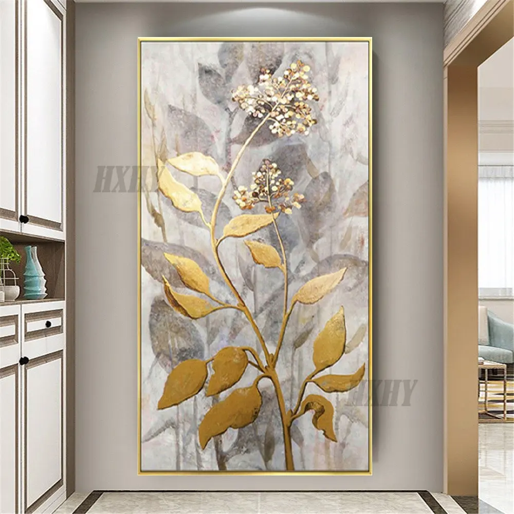 

Hand-Painted Oil Painting On Colorful Abstract Canvas Flower Floor Art Wall Picture Modern Knife Poster For Home Decor Mural