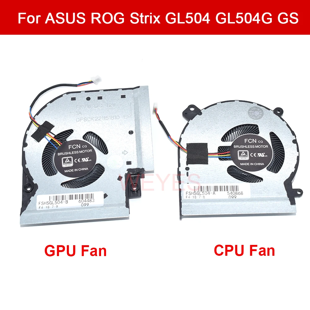 4 контакта 13NR00L0P12011 13NR00L0P11011 совершенно новый 12 в 1 а ЦПУ охлаждающий вентилятор для ASUS ROG Strix GL504 GL504G GL504GS GL504GM GL504GW