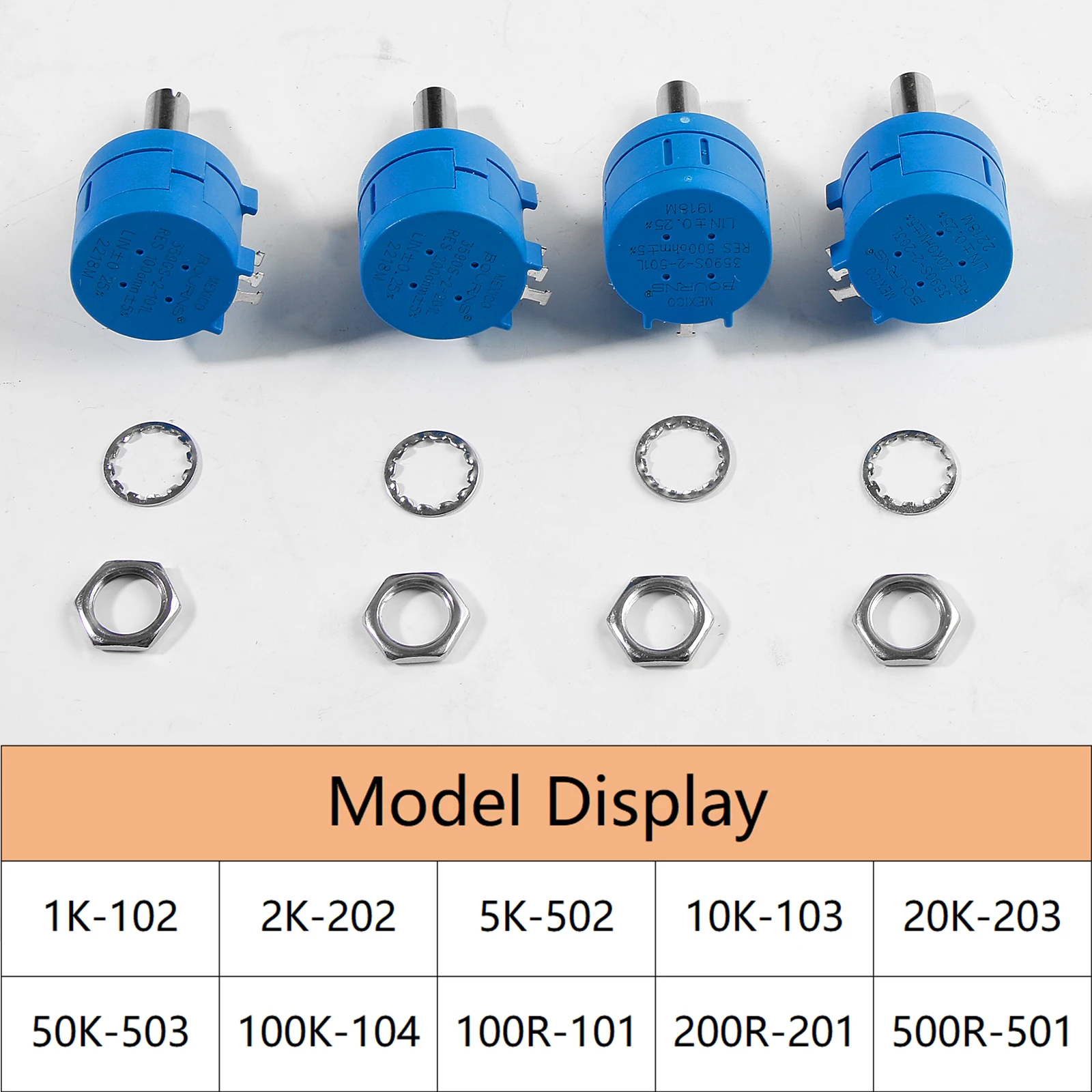 3590s потенциометр многооборотный проволочный 100R 200R 500R 1K 2K 5K 10K 20K 50K 100K